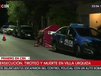 Personal policial cubrió el lugar en el que yacía el cuerpo del fallecido