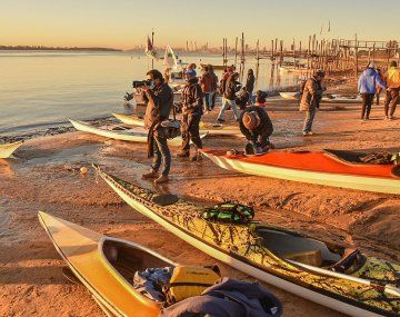Histórico: cómo es la travesía en remo desde Rosario hasta Buenos Aires para pedir por la Ley de Humedales