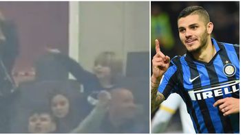 video: el hijo de maxi lopez festejo un gol de mauro icardi video: el hijo de maxi lopez festejo un gol de mauro icardi