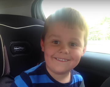 Mirá la reacción de este nene de 5 años