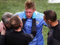 De Bruyne sufrió una doble fractura en el rostro durante la final de la Champions