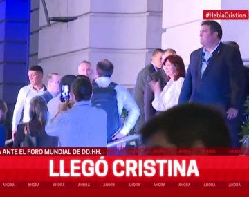 VIDEO: Así llegaba Cristina Kirchner al CCK