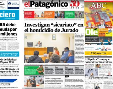 Mirá las tapas de los diarios