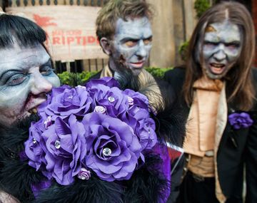 De terror: en Inglaterra se celebró la primera boda zombie