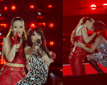 Natalia Oreiro y Lali lo dieron todo en Uruguay y terminaron a los besos