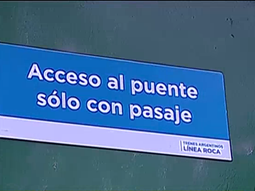 el muro de temperley: restringen el acceso de un puente y solo se puede cruzar con boleto el muro de temperley: restringen el acceso de un puente y solo se puede cruzar con boleto