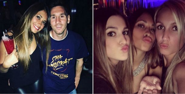 Messi y Antonella Roccuzzo, de fiesta por el Barcelona campeón