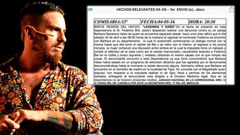 fede bal denuncio que barbie velez rompio una tv y lo lastimo en una pierna fede bal denuncio que barbie velez rompio una tv y lo lastimo en una pierna