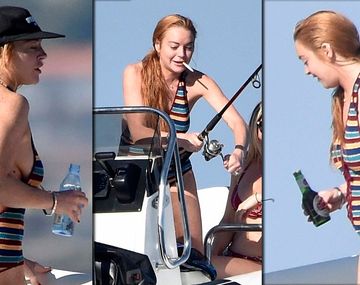 Polémicas fotos de Lindsay Lohan fumando y tomando alcohol