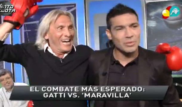 La divertida pelea de Maravilla Martínez contra Hugo Gatti