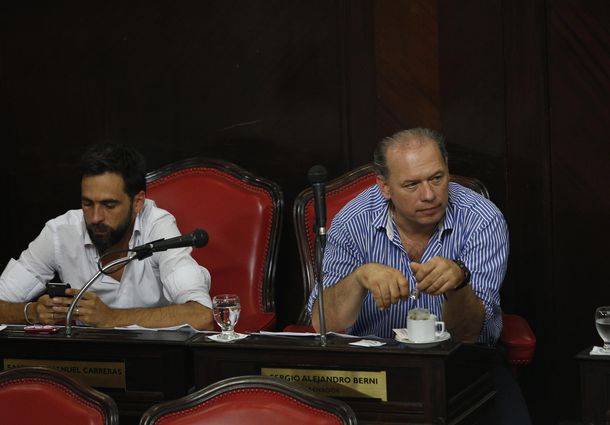 Santiago Carreras y Sergio Berni