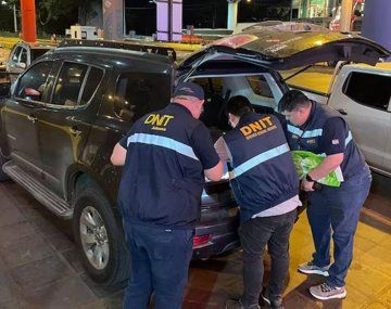 La camioneta de Kueider fue revisado durante un control de rutina que se realizaba en el Puente Internacional de la Amistad