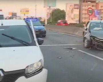 Fuerte choque en General Paz y Libertador deja cuatro heridos