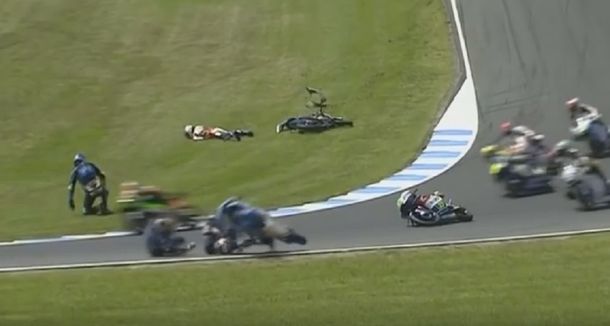 La carrera estuvo parada durante 10 vueltas