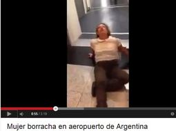 El video de una argentina borracha es furor en Internet