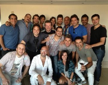 Tinelli pasó el domingo con sus desocupados