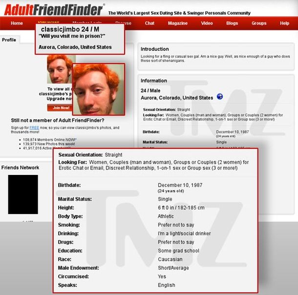 Las preferencias de Holmes en el sitio para adultos