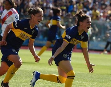 Florencia Quiñones festeja (gentileza Boca)