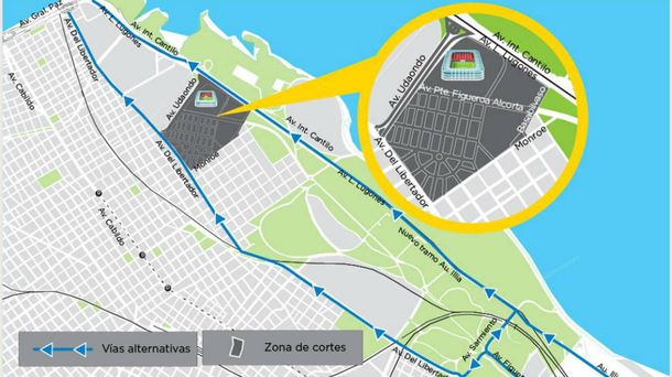 ¿Cómo evitar los cortes en el tránsito para el partido de River?