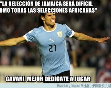 Mirá los memes sobre la confusión de Cavani
