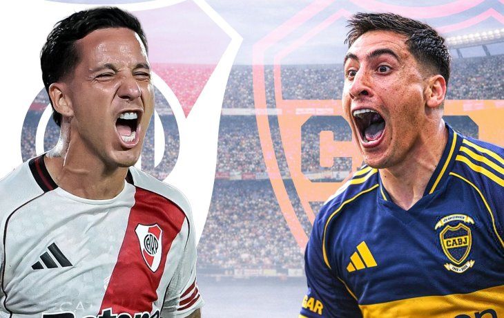 River y Boca juegan el Superclásico del fútbol argentino.&nbsp;
