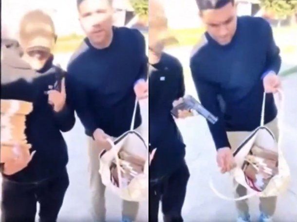 El preocupante video de un ex Boca: armas y fajos de billetes