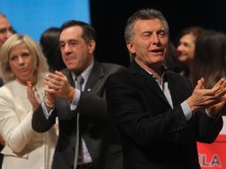 Mauricio Macri en el Centro Cultural Kirchner antes de referirse a la desaparición de Santiago Maldonado