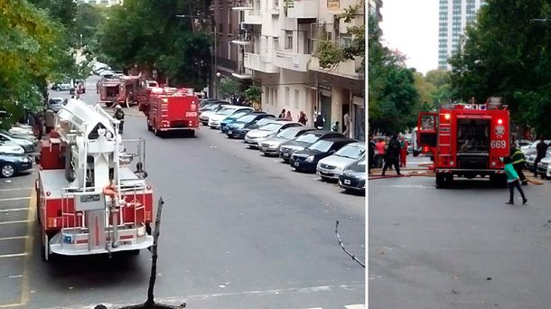 Susto en Retiro por el incendio de un departamento: dos heridos