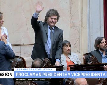 Javier Milei fue proclamado presidente electo en el Senado