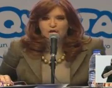 CFK se emocionó por los inicios de Tecnopólis