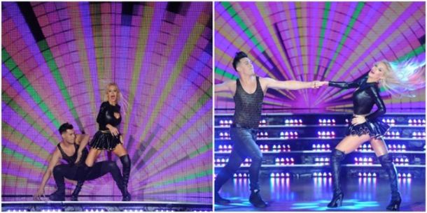 Luciana Salazar estuvo muy sensual en la cumbia y Lizy Tagliani la imitó