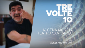 Maradona estará en el teatro el 16 de enero Maradona estará en el teatro el 16 de enero