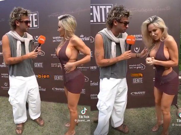 La actitud de un notero con Luciana Salazar en una entrevista que generó polémica