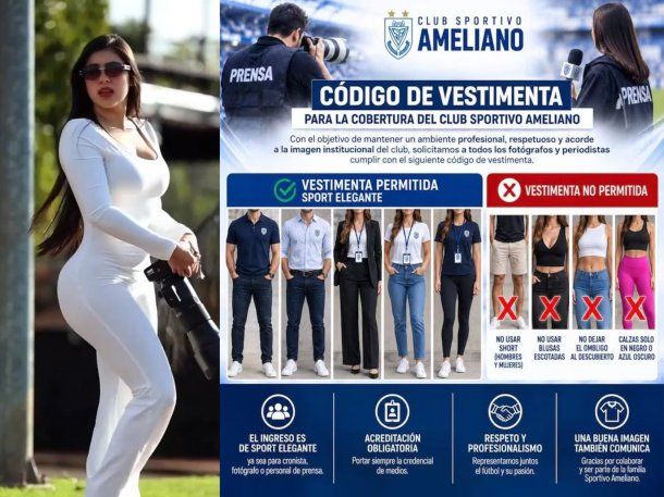 Escándalo en Paraguay: un club de Primera prohibió los escotes y los shorts a periodistas