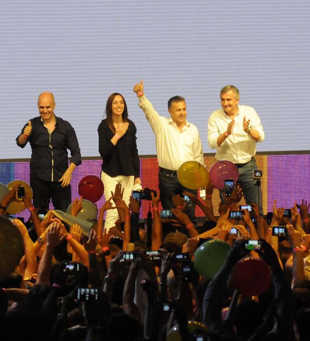 Los festejos de Macri presidente