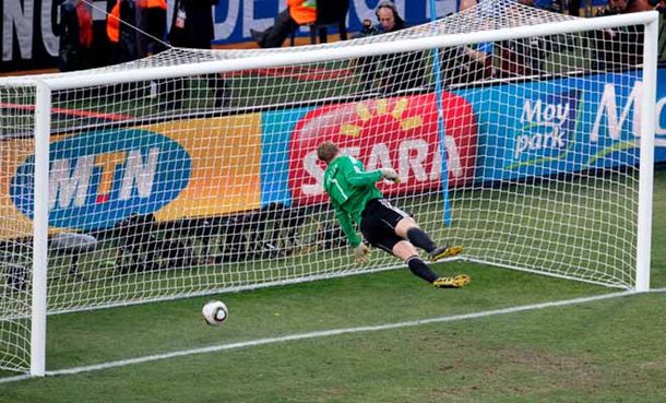 Gol mal anulado a Inglaterra ante Alemania en el Mundial 2010