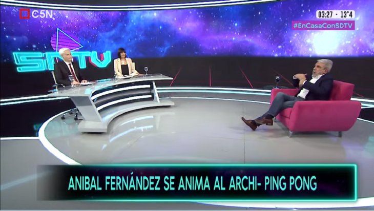Las mejores frases de Aníbal Fernández en Sobredosis de TV