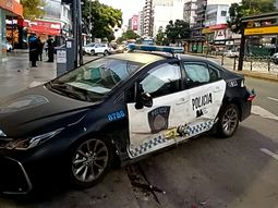 Un patrullero y un auto chocaron en el barrio porteño de Nuñez. Un patrullero y un auto chocaron en el barrio porteño de Nuñez.