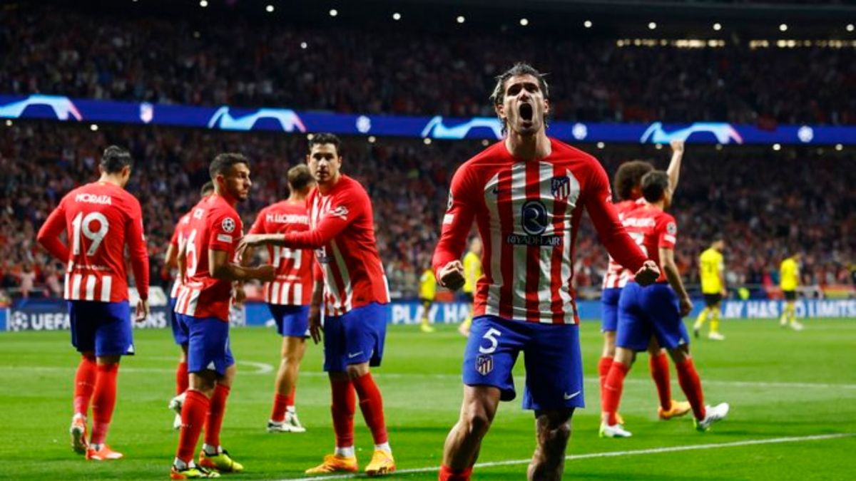 Atlético Madrid, con gol de Rodrigo De Paul, le ganó 2-1 al Borussia Dortmund en la Champions League