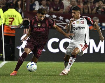 Triunfazo: Lanús le ganó 1-0 a Flamengo en la ida por la Recopa Sudamericana