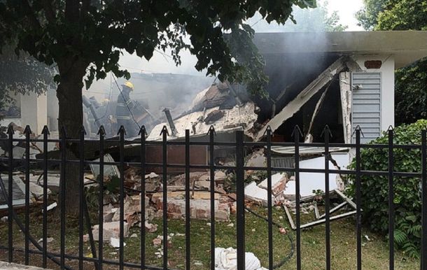 Explotó una casa en Córdoba y el dueño sufrió quemaduras en el 90% del cuerpo