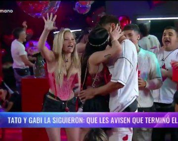 El fogoso beso que Tato y Gabriela se dieron en Gran Hermano