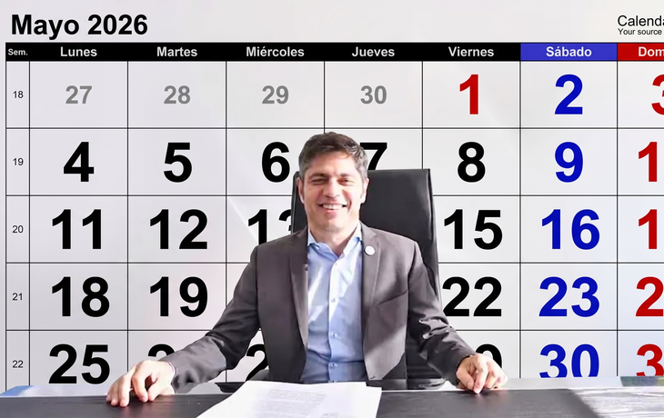 Axel Kicillof decretó un feriado inesperado y hay fin de semana largo Axel Kicillof decretó un feriado inesperado y hay fin de semana largo