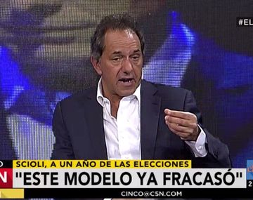 Scioli: El Gobierno tiene que tener reacción; este modelo ya fracasó