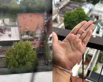 Temporal en Año Nuevo: los videos de la tormenta con granizo en Buenos Aires