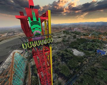 Conocé esta espectacular montaña rusa: caída libre de 126 metros a 145 km/h