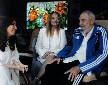 La Presidenta reveló la foto de su encuentro con Fidel