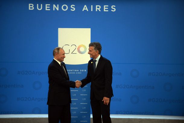 Vladimir Putin y Mauricio Macri