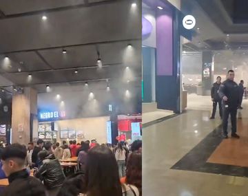 Video: debieron evacuar el Unicenter por un incendio