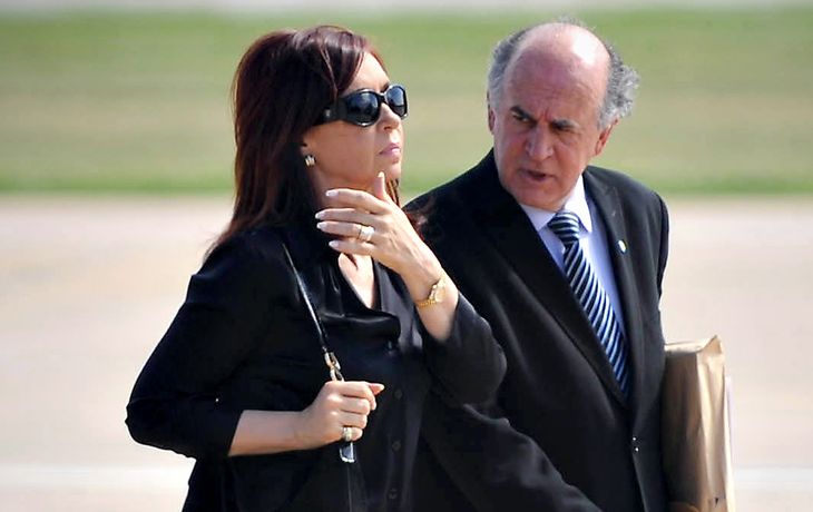 Cristina Kirchner, junto a Oscar Parrilli